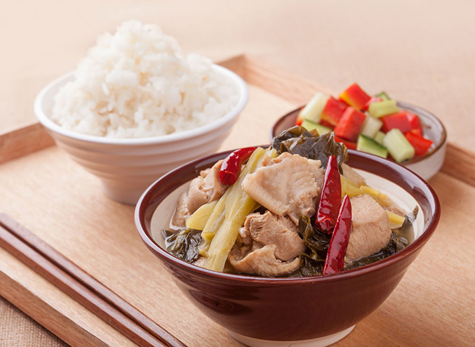 酸菜土鸡套饭